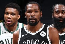 Wyniki NBA: Wielki pojedynek Duranta, Hardena i Giannisa, niesamowity powrót Warriors z Lakers, kolejna wpadka Mavs