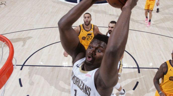 Wyniki NBA: Pewne wygrane Nuggets i Jazz. 32 punkty Ziona i dominacja Goberta