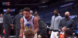 NBA: Niecodzienny obrazek. Wściekły Curry motywuje kolegów