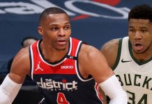 Wyniki NBA: Niesamowity mecz Westbrooka, triple-double Giannisa i Hardena, Mavericks lepsi od Nuggets