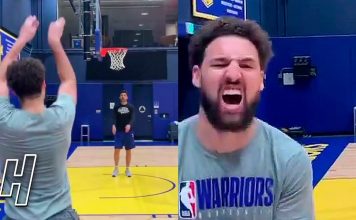 NBA: Klay Thompson znów trenuje i rzuca trójki!