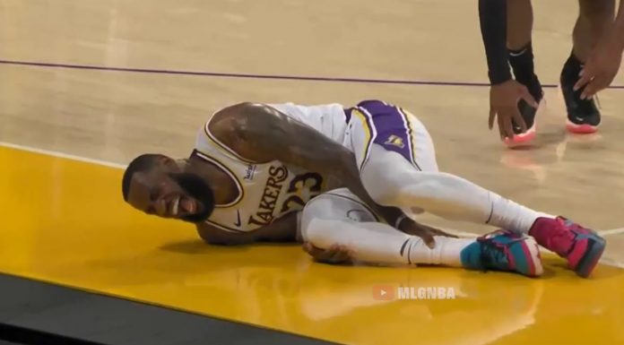 NBA: LeBron James kontuzjowany! “Nigdy tak nie krzyczał”