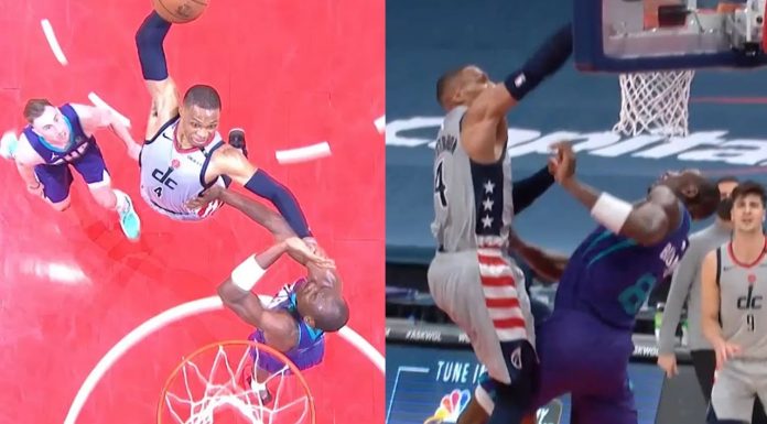 NBA: Westbrook skacze jak za najlepszych lat. Potężny wsad nad środkowym!