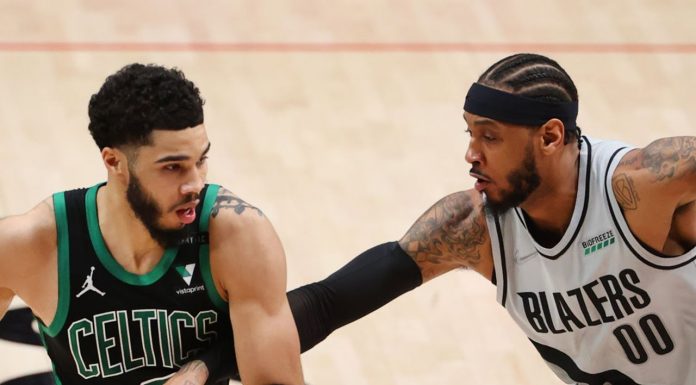 Wyniki NBA: Wielki rzut Tatuma, 42 punkty Dorta, Nets zmiażdżyli Timberwolves