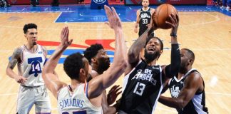 Wyniki NBA: Westbrook poprowadził Wizards, kontuzja Mitchella, Sixers lepsi od Clippers, wielki Julius Randle