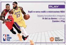 Oglądaj mecze NBA w sieci PLAY! 14 dni bez opłat – NA ŻYWO lub z odtworzenia!
