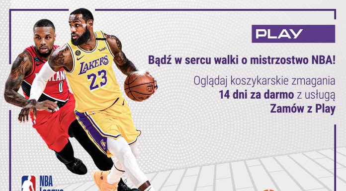 Oglądaj mecze NBA w sieci PLAY! 14 dni bez opłat – NA ŻYWO lub z odtworzenia!