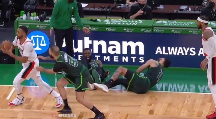 NBA: Koszmarne zderzenie Jaylena Browna i Jaysona Tatuma