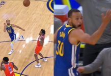NBA: Gdyby to zaliczyli… Ekwilibrystyczny rzut Stephena Curry’ego!