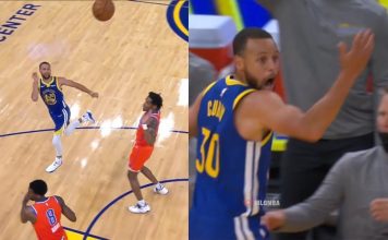 NBA: Gdyby to zaliczyli… Ekwilibrystyczny rzut Stephena Curry’ego!