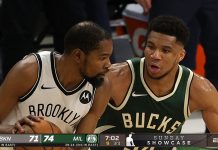 Wyniki NBA: Szalony pojedynek Giannisa z Durantem, zwycięska dobitka Simmonsa, Lakers znów przegrywają