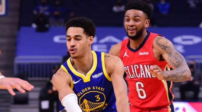 Wyniki NBA: Niesamowity występ Jordana Poole’a! Triple-double Westbrooka, Jokicia i Doncicia, Clippers przegrywają z Rockets