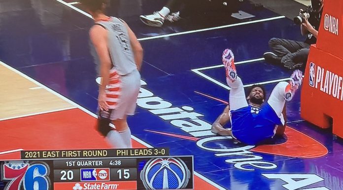 NBA: Kontuzja Joela Embiida. Niepokój w szeregach Sixers