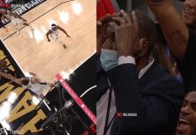 NBA: Jak on to trafił?! Clint Capela zza tablicy