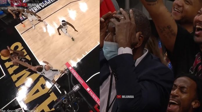 NBA: Jak on to trafił?! Clint Capela zza tablicy