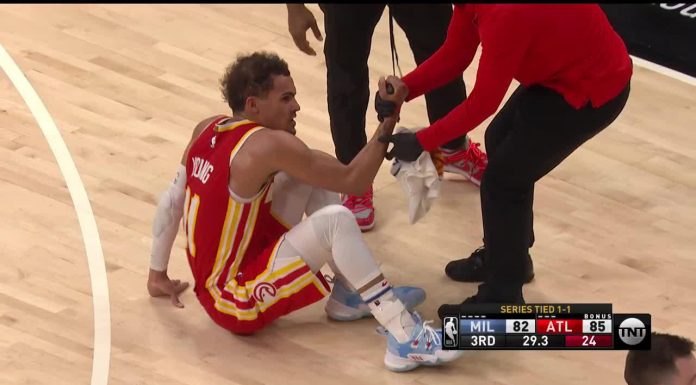 NBA: Trae Young wściekły na sędziego, przez niego doznał urazu