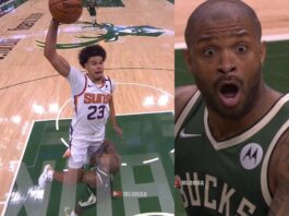 NBA: Najlepszy wsad finałów? Cam Johnsona demoluje Tuckera!