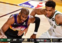 Wyniki NBA: Kluczowy przechwyt Holidaya! Bucks o krok od mistrzostwa!