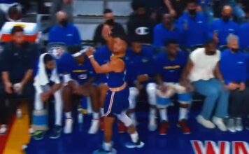 NBA: Niewiarygodne! Curry trafiał nawet z ławki rezerwowych!