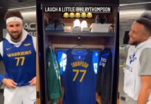 NBA: Mistrzowie! Niecodzienny prezent Klay’a Thompsona