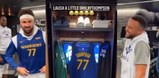 NBA: Mistrzowie! Niecodzienny prezent Klay’a Thompsona