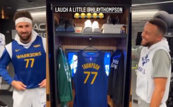 NBA: Mistrzowie! Niecodzienny prezent Klay’a Thompsona