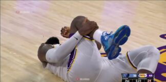 NBA: Chwila grozy kibiców Lakers. LeBron zwijał się z bólu