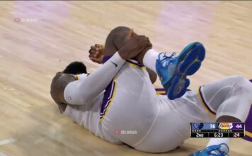 NBA: Chwila grozy kibiców Lakers. LeBron zwijał się z bólu
