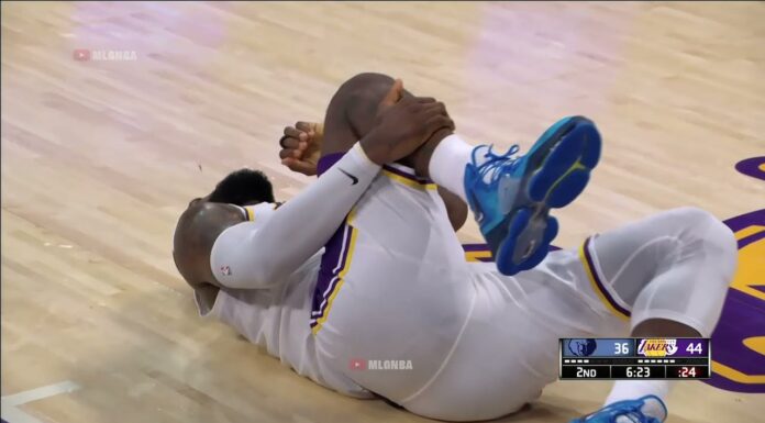 NBA: Chwila grozy kibiców Lakers. LeBron zwijał się z bólu