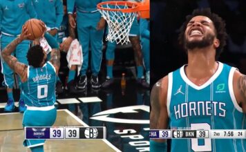 NBA: Zabrał piłkę Hardenowi i wykonał wsad 360!