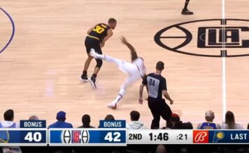 NBA: Zobacz jak Curry bawi się z obroną Clippers!