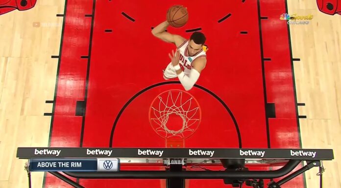 NBA: Piękny ALLEY OOP o tablicę! Co za akcja Bulls!