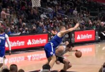 NBA: Cyrkowy rzut z podłogi. Jak to wpadło?!