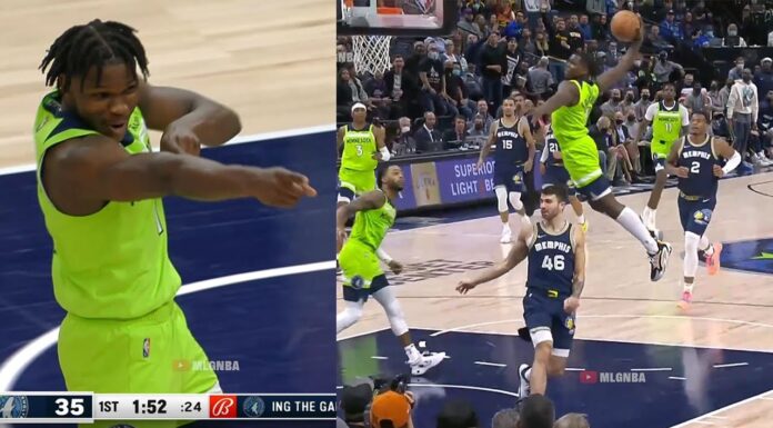 NBA: Ależ poleciał! Niesamowity wsad Anthony’ego Edwardsa