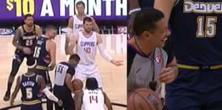 NBA: Sędzia nie mógł się powstrzymać. Jokić potrafi rozśmieszyć wszystkich