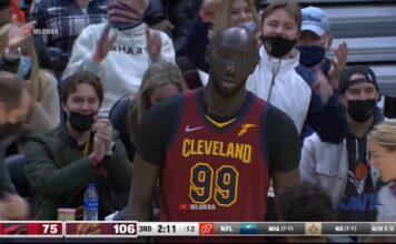 NBA: Trzy zbiórki w ataku z rzędu? Kibice Cavs kochają swojego olbrzyma