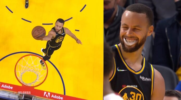 NBA: Steph Curry się uśmiał! Spudłował sam na sam z koszem!