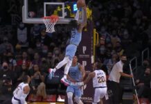 NBA: To będzie blok sezonu! Ja Morant uderzył głową w tablicę!