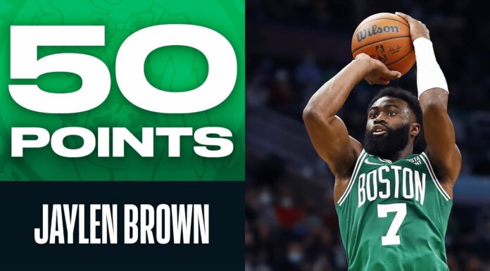 Wyniki NBA: 50 punktów Jaylena Browna, Lakers lepsi od Wolves, historyczne triple-double Giddeya