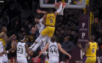 NBA: Co za paka Westbrooka! Wsad sezonu na Rudym Gobercie?!