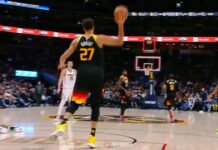 NBA: Gobert trafił rzut spod własnego kosza!