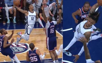 NBA: Morant odleciał! Durant mógł tylko stać i podziwiać