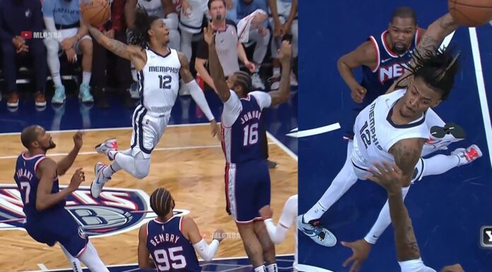 NBA: Morant odleciał! Durant mógł tylko stać i podziwiać