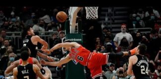 NBA: Koszmarny faul Allena! Caruso ze złamanym nadgarstkiem!