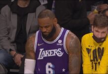 NBA: Kibic odleciał, niezadowolony LeBron, bo to Westbrook znów wygrał Shaqtin’ A Fool!
