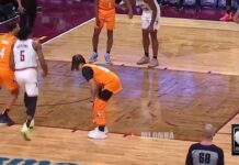 NBA: Chciał rozproszyć rywala… ściągając spodenki?!