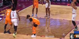 NBA: Chciał rozproszyć rywala… ściągając spodenki?!