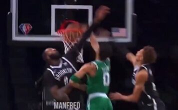 NBA: Ale paka! Jayson Tatum posłał na plakaty dwóch obrońców!