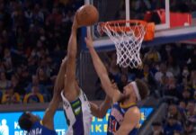 NBA: Konkretny wsad Giannisa! Zniszczył Klaya Thompsona (video)