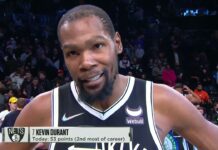 Wyniki NBA: 53 punkty Duranta, 47 oczek Younga, numer Garnetta zastrzeżony, historyczny LeBron